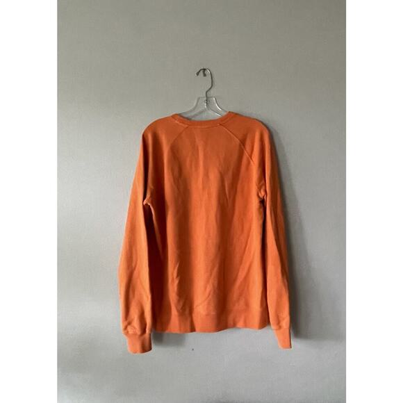 Tinisterre Mens Bright Orange Sweater Pullover Size Medium Comfy Sweatshirt - Picture 2 of 8